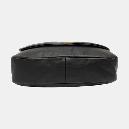 YSL JAMIE Black Lamb Leather Quilted Single-Shoulder Bag with Gold Hardware-(SKU)-966837052