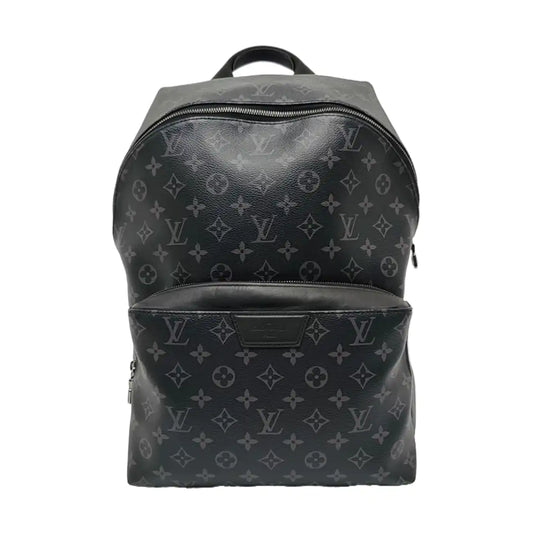 LOUIS VUITTON DISCOVERY Small Black Coated Canvas Monogram Black Samurai Backpack Tote Bag with Silver Hardware-(SKU)-967721864