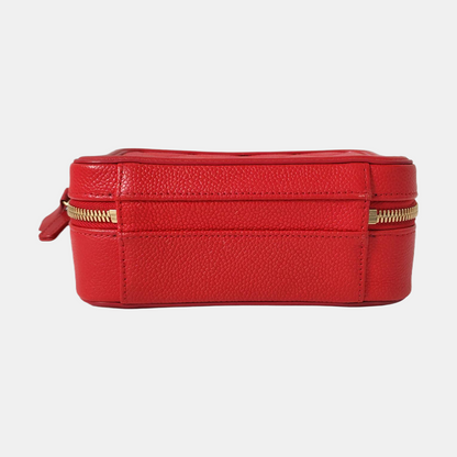 CHANEL FILIGREE Small Red Calfskin Quilted Shoulder Bag Crossbody Bag with Gold Hardware-(SKU)-967530368