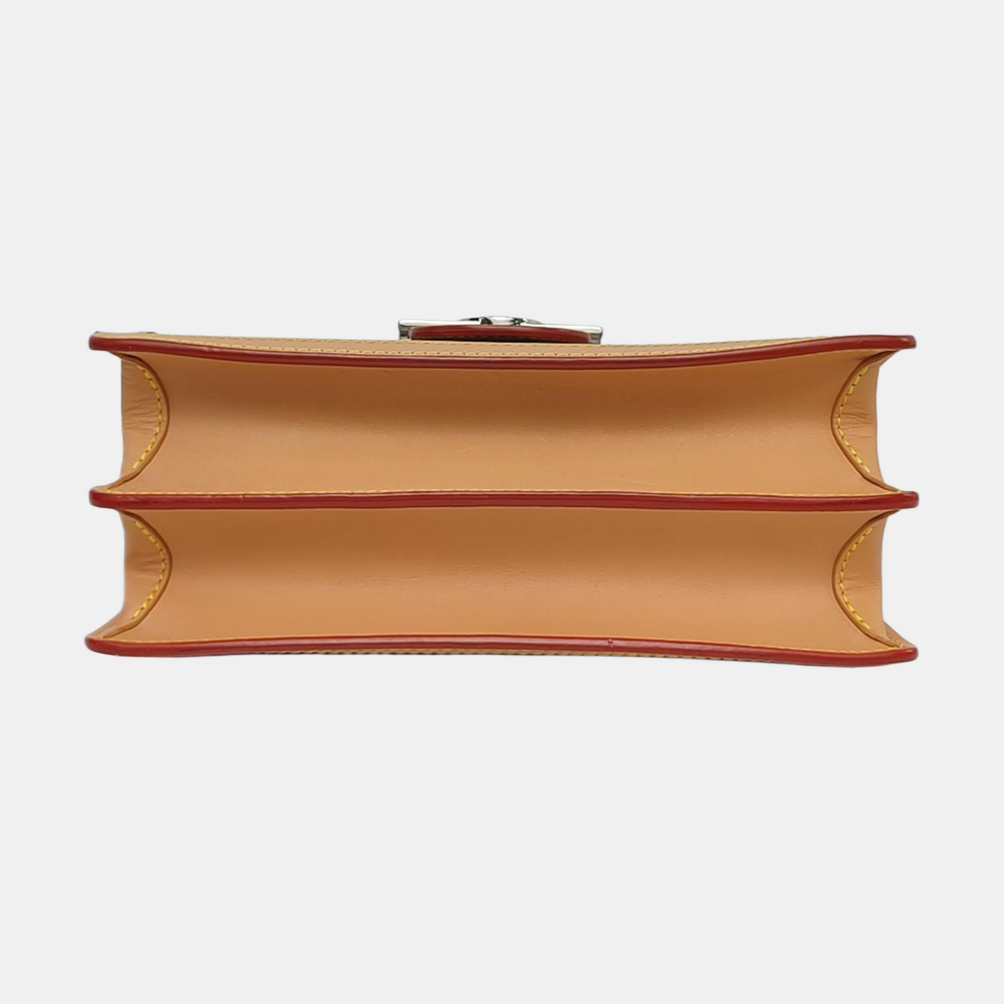 LOUIS VUITTON DAUPHINE Medium Red Calfskin Monogram Checkerboard Dauphine Single Shoulder Bag Sling Bag Silver Hardware 2 Removable Straps-(SKU)-967790529