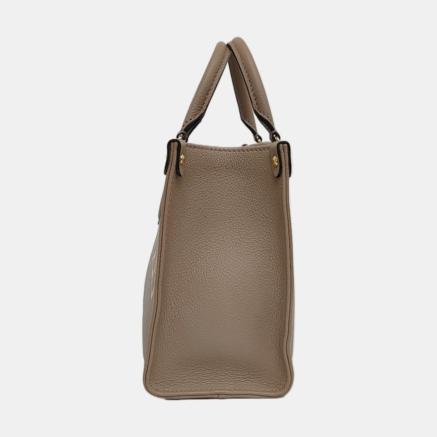 LOUIS VUITTON ONTHEGO Small Grey Calfskin Monogram Jungle Bag Single Shoulder Bag Handbag Detachable Strap-(SKU)-967952664