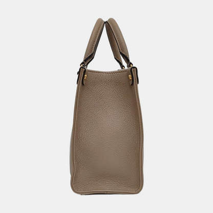LOUIS VUITTON ONTHEGO Small Grey Calfskin Monogram Jungle Bag Single Shoulder Bag Handbag Detachable Strap-(SKU)-967952664