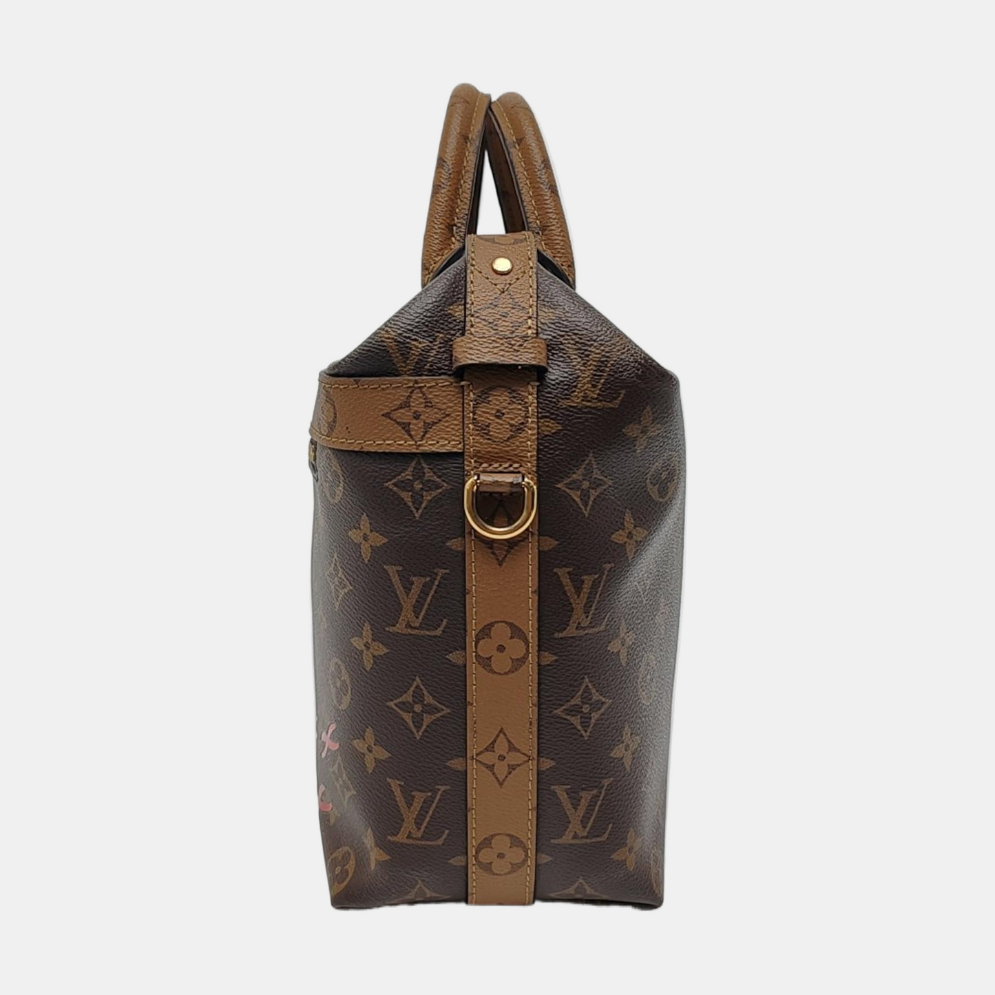 LOUIS VUITTON CRUISER Small Brown Coated Canvas Monogram Shoulder Bag Tote Crossbody Bag Detachable Strap-(SKU)-967985404