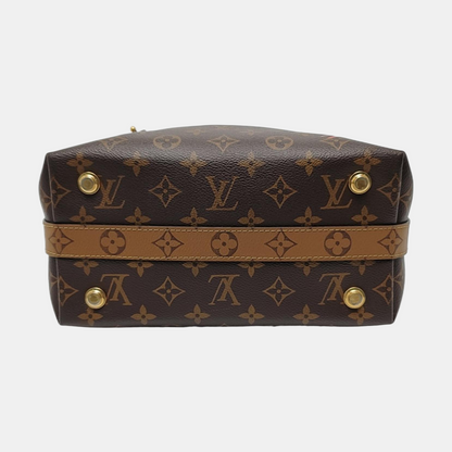 LOUIS VUITTON CRUISER Small Brown Coated Canvas Monogram Shoulder Bag Tote Crossbody Bag Detachable Strap-(SKU)-967985404