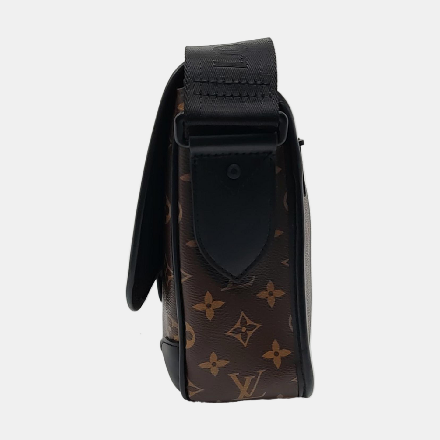 LOUIS VUITTON ARCHY Medium Brown Coated Canvas Monogram Crossbody Bag Single Shoulder Bag Black Hardware-(SKU)-968049345