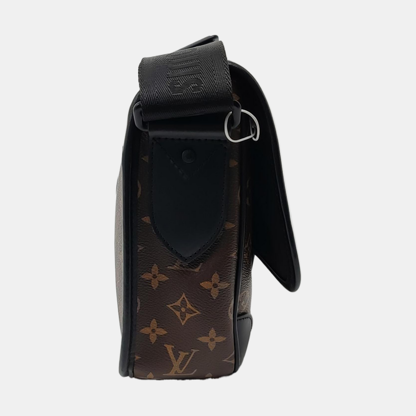 LOUIS VUITTON ARCHY Medium Brown Coated Canvas Monogram Crossbody Bag Single Shoulder Bag Black Hardware-(SKU)-968049345