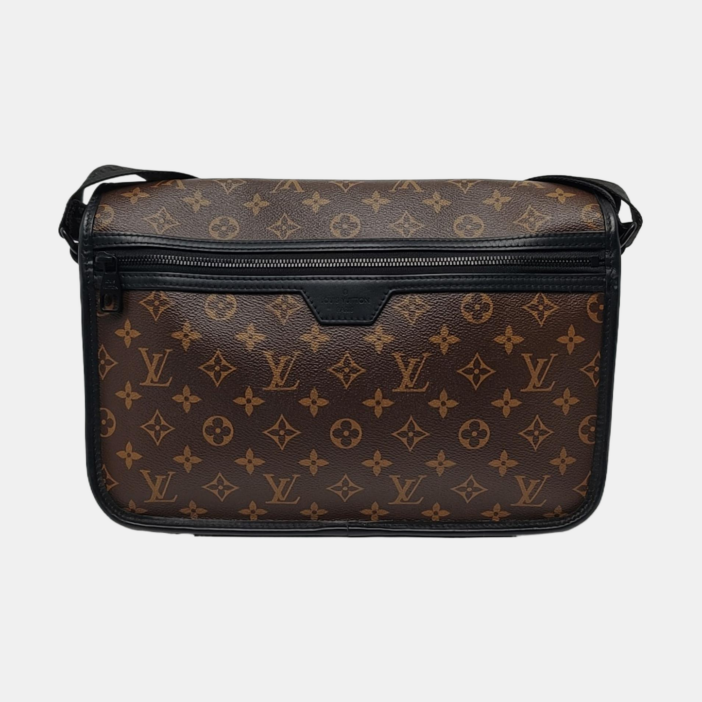 LOUIS VUITTON ARCHY Medium Brown Coated Canvas Monogram Crossbody Bag Single Shoulder Bag Black Hardware-(SKU)-968049345