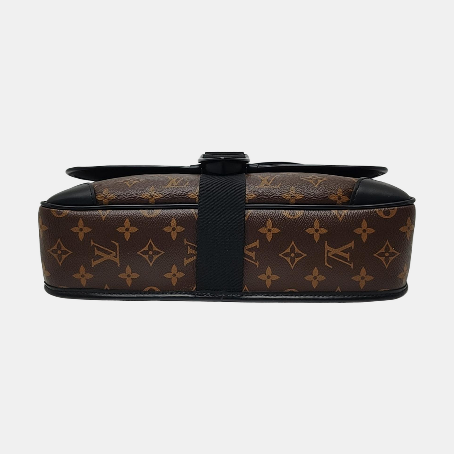 LOUIS VUITTON ARCHY Medium Brown Coated Canvas Monogram Crossbody Bag Single Shoulder Bag Black Hardware-(SKU)-968049345