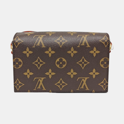 LOUIS VUITTON STEAMER Mini Deep Brown Coated Canvas Monogram Crossbody Shoulder Bag with Golden Hardware-(SKU)-968395266