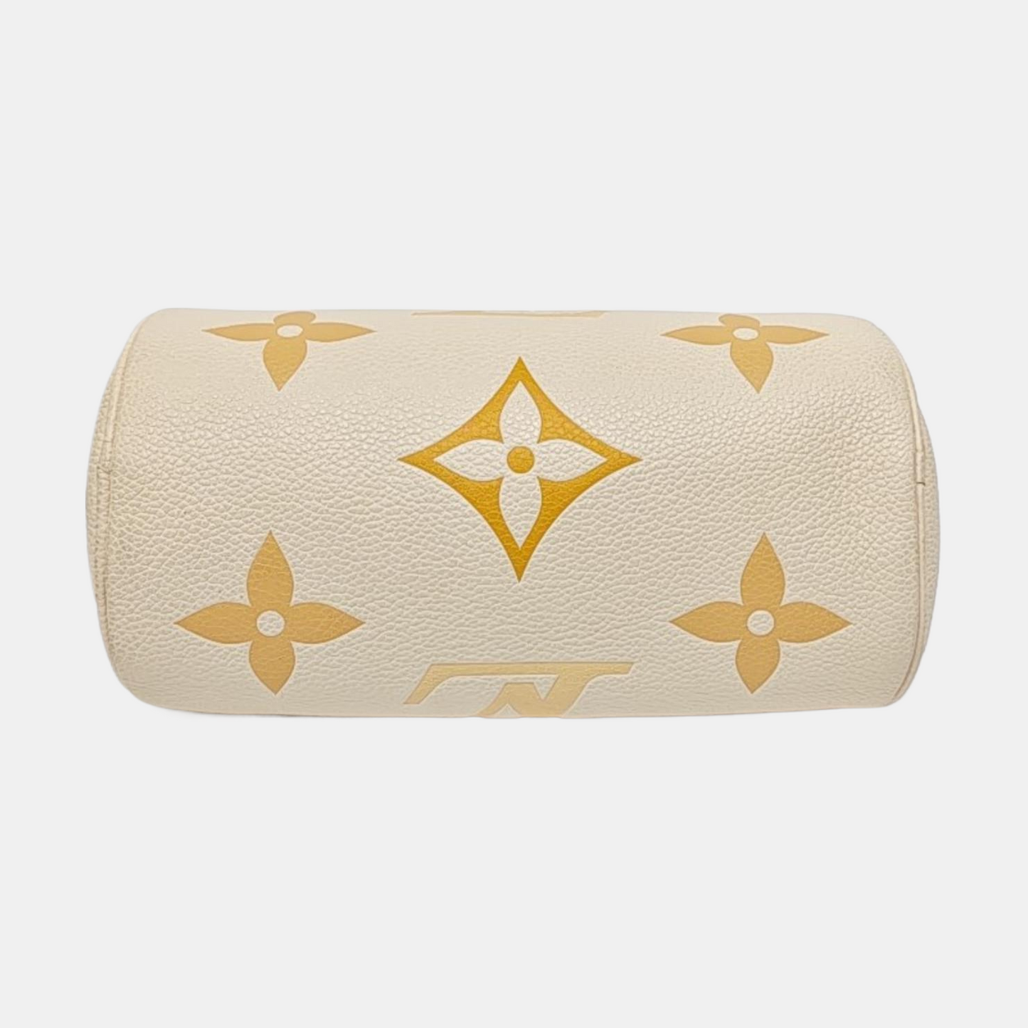 LOUIS VUITTON PAPILLON BB Beige Calfskin Monogram Papillon Single Shoulder Bag Handbag Sling Bag Gold Hardware Removable Strap-(SKU)-968328676