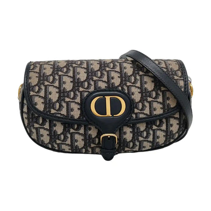 DIOR Bobby East-West Blue Canvas Monogram Embossed Shoulder Bag Crossbody Bag with Detachable Strap-(SKU)-968392687