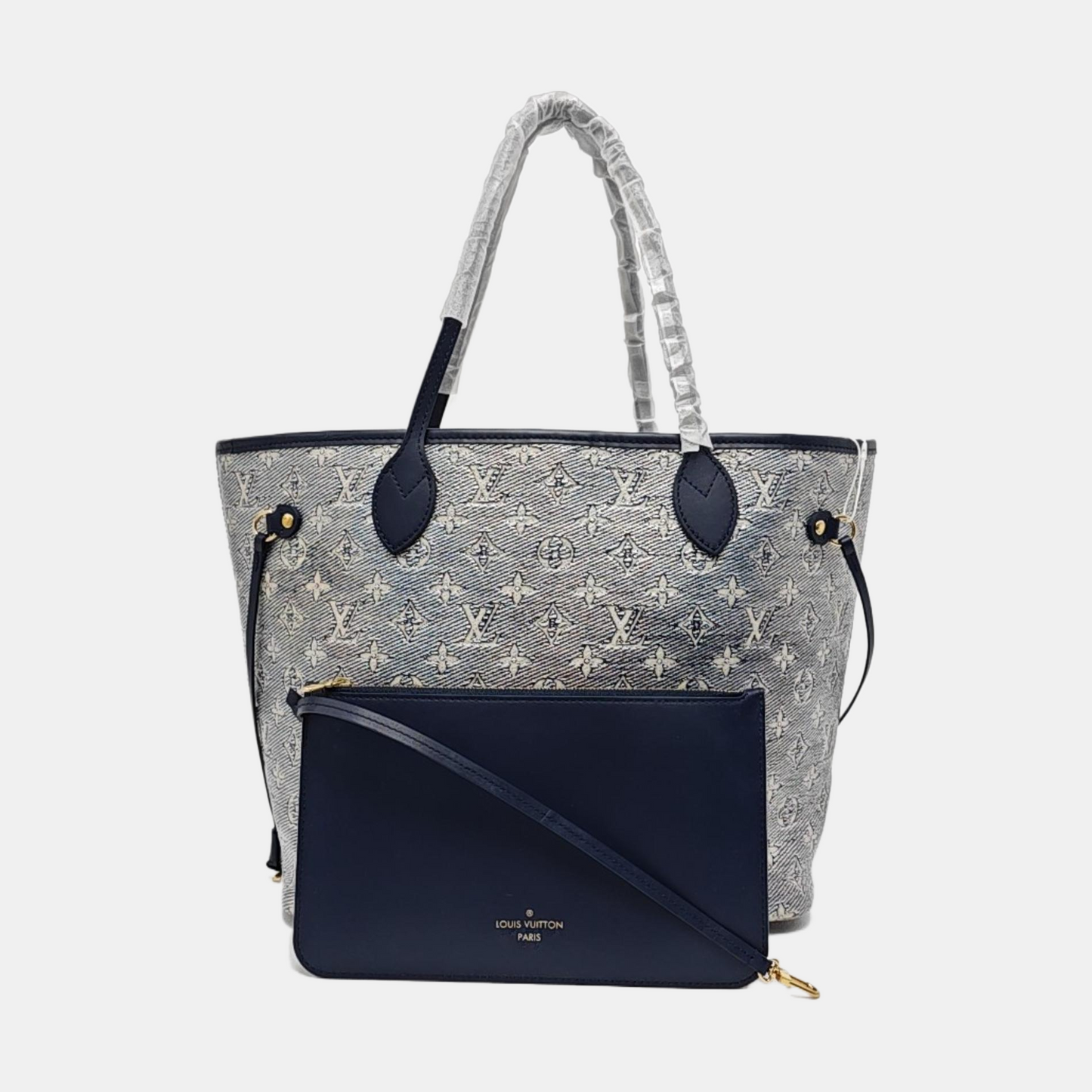 LOUIS VUITTON NEVERFULL Medium Multicolor Canvas Monogram Jacquard Shopping Tote Shoulder Bag Tote Bag Gold Hardware Pockets-(SKU)-968118019