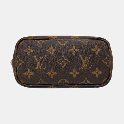 LOUIS VUITTON NEVERFULL BB brown coated canvas Monogram shoulder bag handbag crossbody bag removable shoulder strap-(SKU)-968798097
