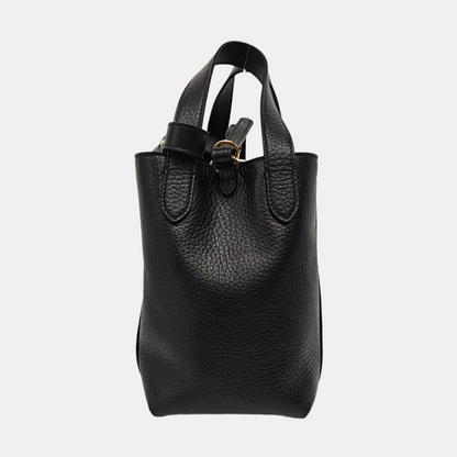 DIOR CD Signature Small Black Leather Crossbody Bag with Gold Hardware and Removable Strap-(SKU)-968313173