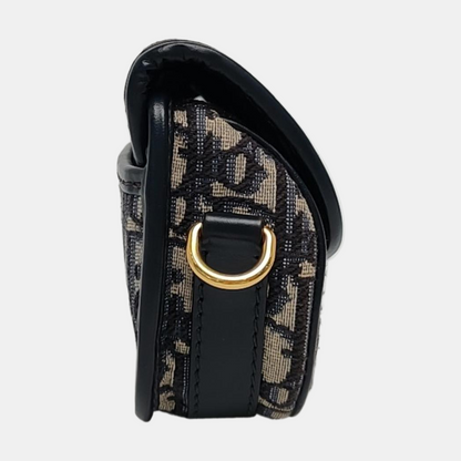 DIOR Bobby East-West Beige Canvas Monogram Embossed Shoulder Bag Crossbody Bag with Detachable Strap-(SKU)-968716011