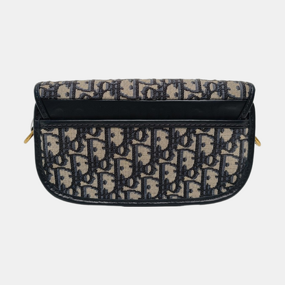 DIOR Bobby East-West Beige Canvas Monogram Embossed Shoulder Bag Crossbody Bag with Detachable Strap-(SKU)-968716011