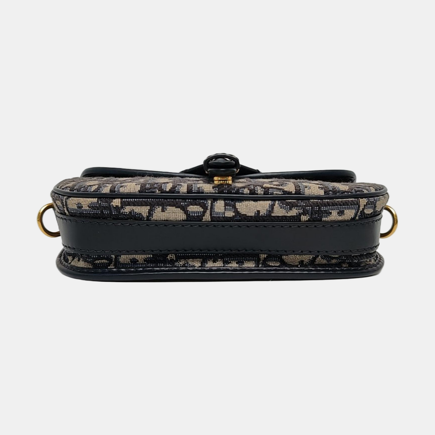 DIOR Bobby East-West Beige Canvas Monogram Embossed Shoulder Bag Crossbody Bag with Detachable Strap-(SKU)-968716011