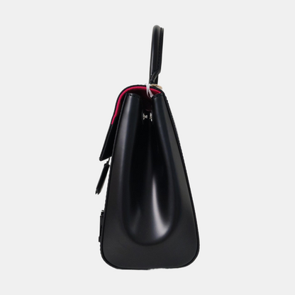 LOUIS VUITTON CLUNY BB Black EPI Calfskin Water Ripple Pattern Shoulder Bag Tote Bag Crossbody Bag Silver Hardware Removable Strap Included Accessories Complete-(SKU)-968507164