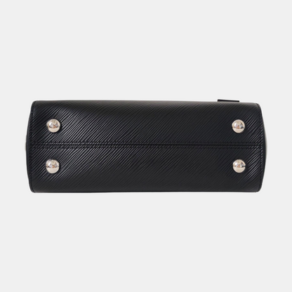 LOUIS VUITTON CLUNY BB Black EPI Calfskin Water Ripple Pattern Shoulder Bag Tote Bag Crossbody Bag Silver Hardware Removable Strap Included Accessories Complete-(SKU)-968507164