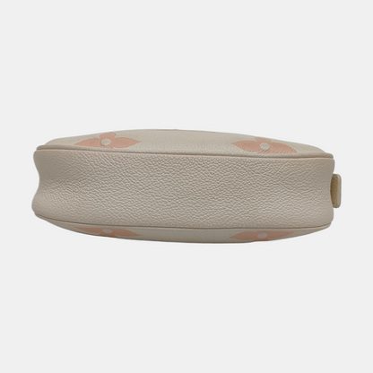 LOUIS VUITTON MOON Mini White Cowhide Monogram Single Shoulder Bag Tote with Gold Hardware-(SKU)-968691091