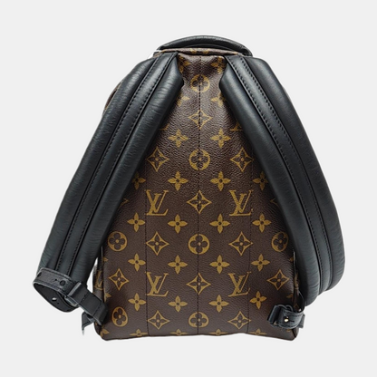 LOUIS VUITTON PALM SPRINGS Small Brown Coated Canvas Monogram Double-Handle Shoulder Bag, Gold Hardware-(SKU)-968611090