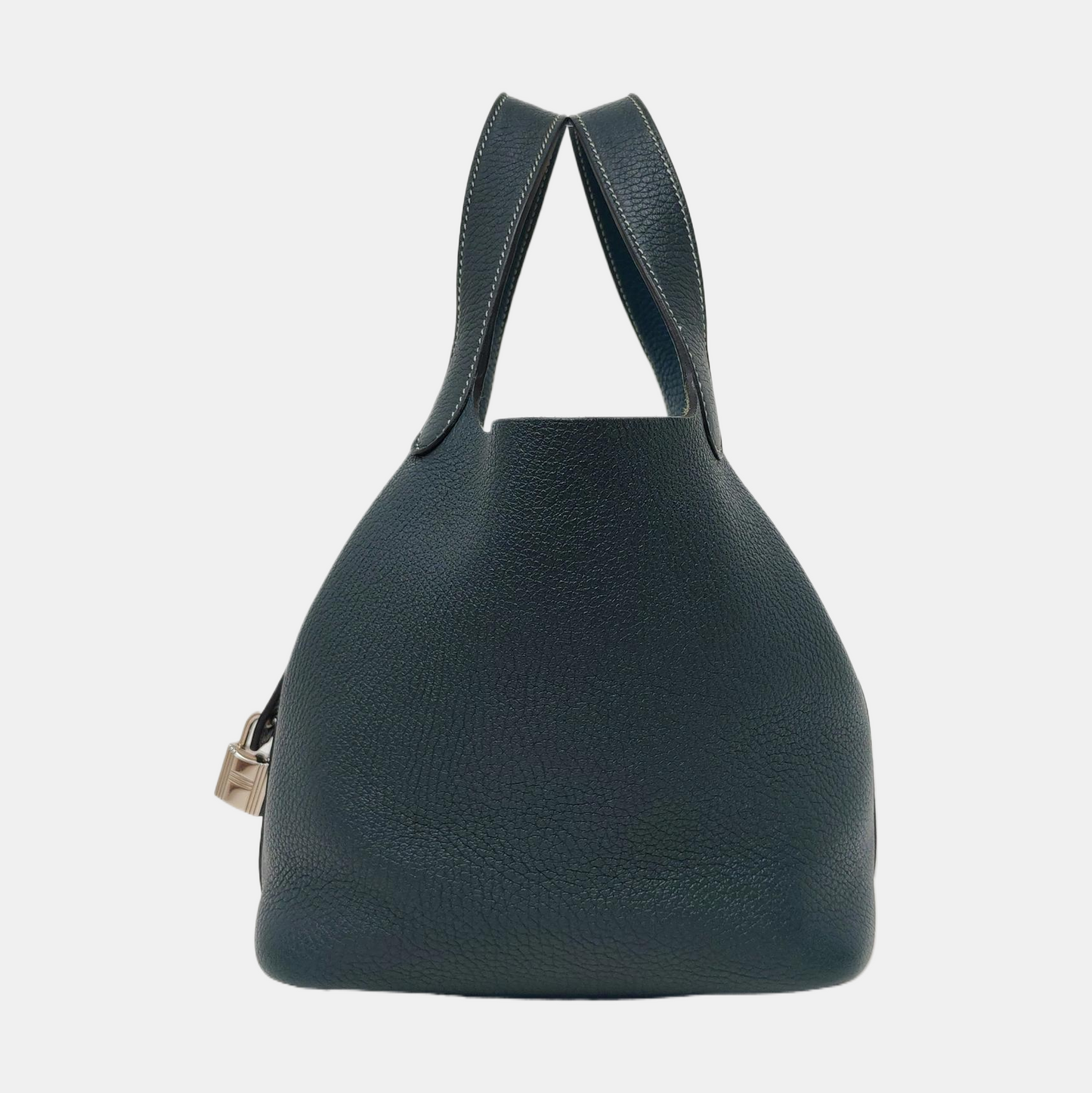 HERMÈS Picotin Lock 18 Patchwork Clemence Leather Basket Shoulder Bag with Silver Hardware and Y Stamp-(SKU)-963232585