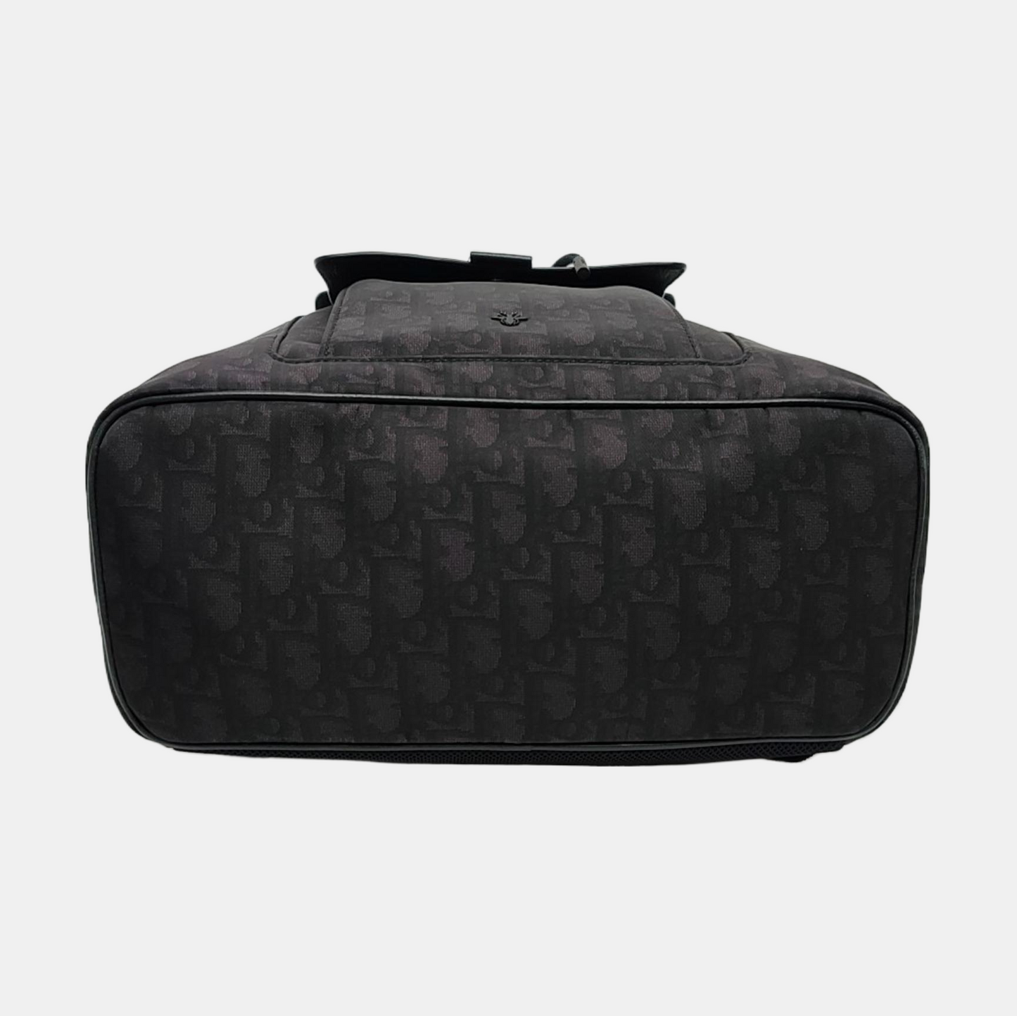 DIOR Motion Black Canvas Monogram Jacquard Backpack Silver Hardware-(SKU)-969019512