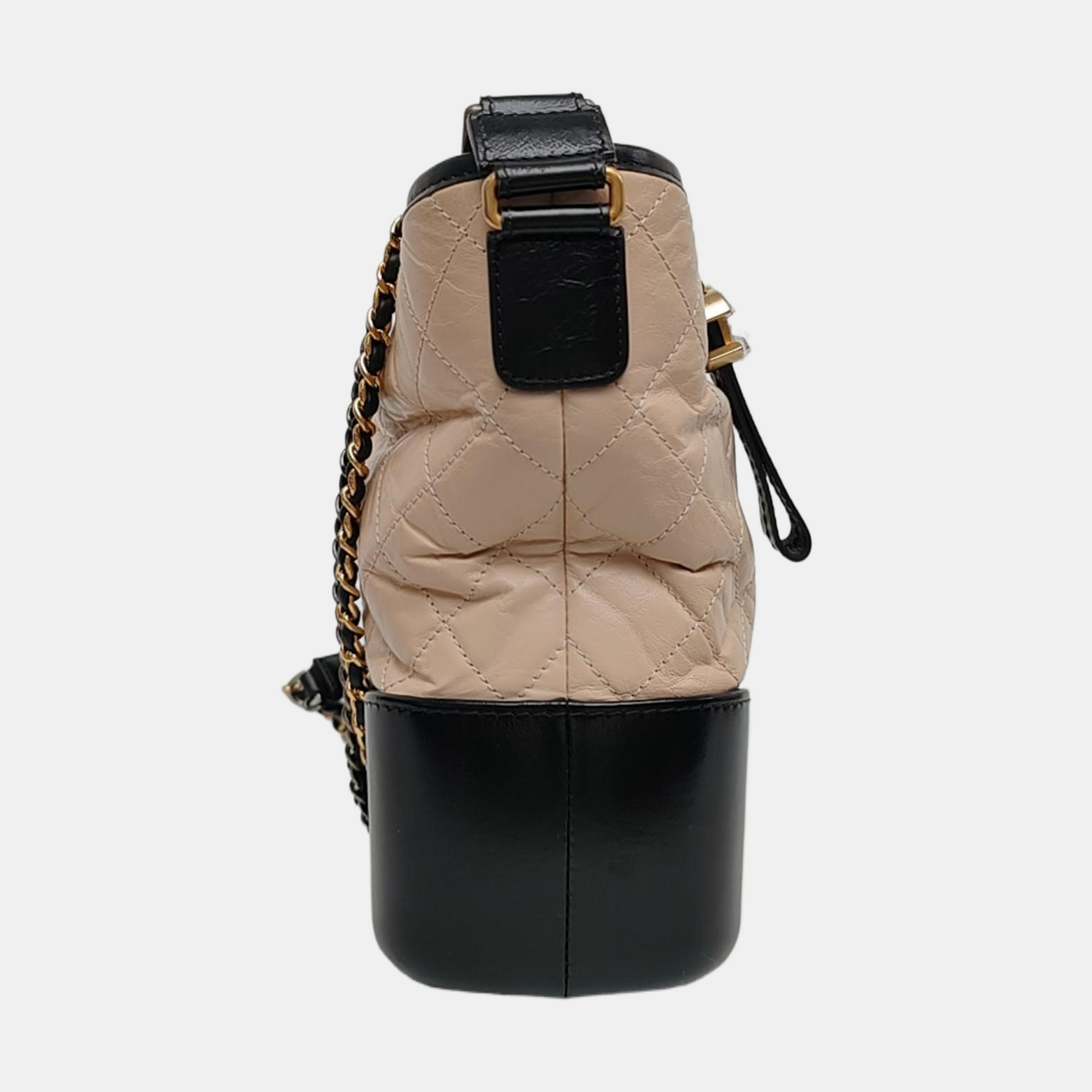 CHANEL GABRIELLE Medium Beige Quilted Leather Hobo Shoulder Bag Crossbody Bag with Detachable Strap-(SKU)-968972400
