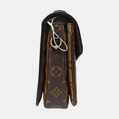 LOUIS VUITTON MÉTIS Medium Size Monogram Canvas Damier Ebene Tote Bag Crossbody Shoulder Bag Gold Hardware Removable Strap-(SKU)-968884468