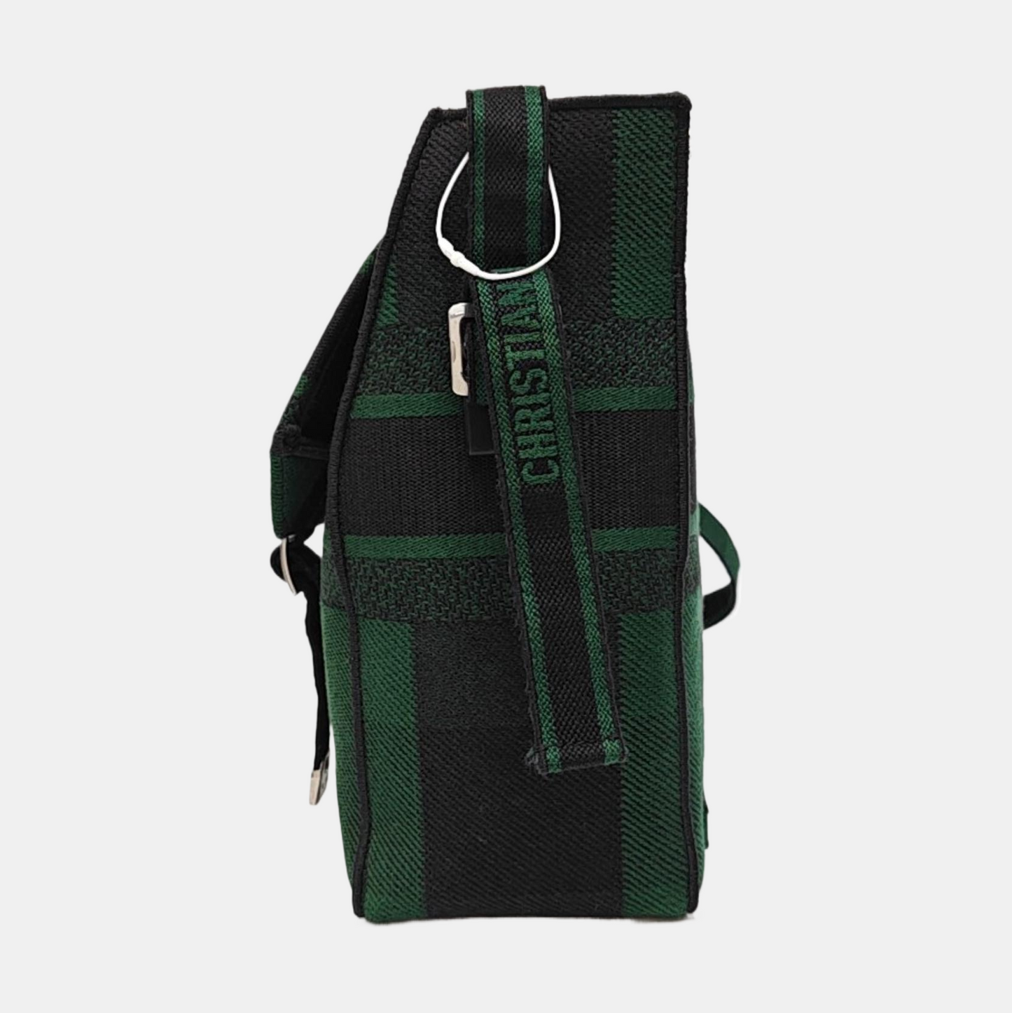 DIOR Diorcamp Green Canvas Single Shoulder Bag with Silver Hardware-(SKU)-969083832