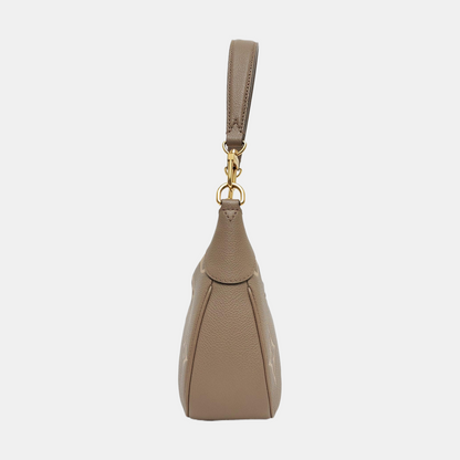 LOUIS VUITTON BAGATELLE Grey Calfskin Embossed Shoulder Bag Tote Bag Crossbody Bag Golden Hardware 2 Removable Straps-(SKU)-969149113
