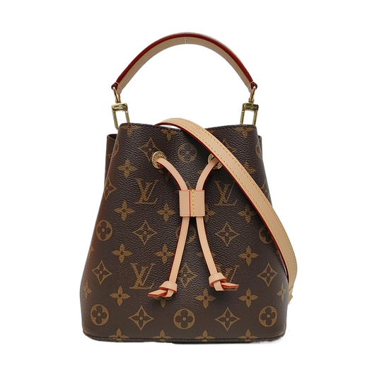 LOUIS VUITTON NÉONOÉ BB Brown Coated Canvas Monogram Crossbody Shoulder Bag Golden Hardware 2 Removable Straps-(SKU)-969181432
