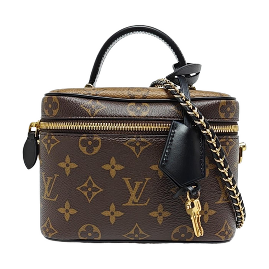 LOUIS VUITTON NICE Small Brown Coated Canvas Monogram Crossbody Bag Shoulder Bag Handbag Removable Strap Golden Hardware-(SKU)-969042344