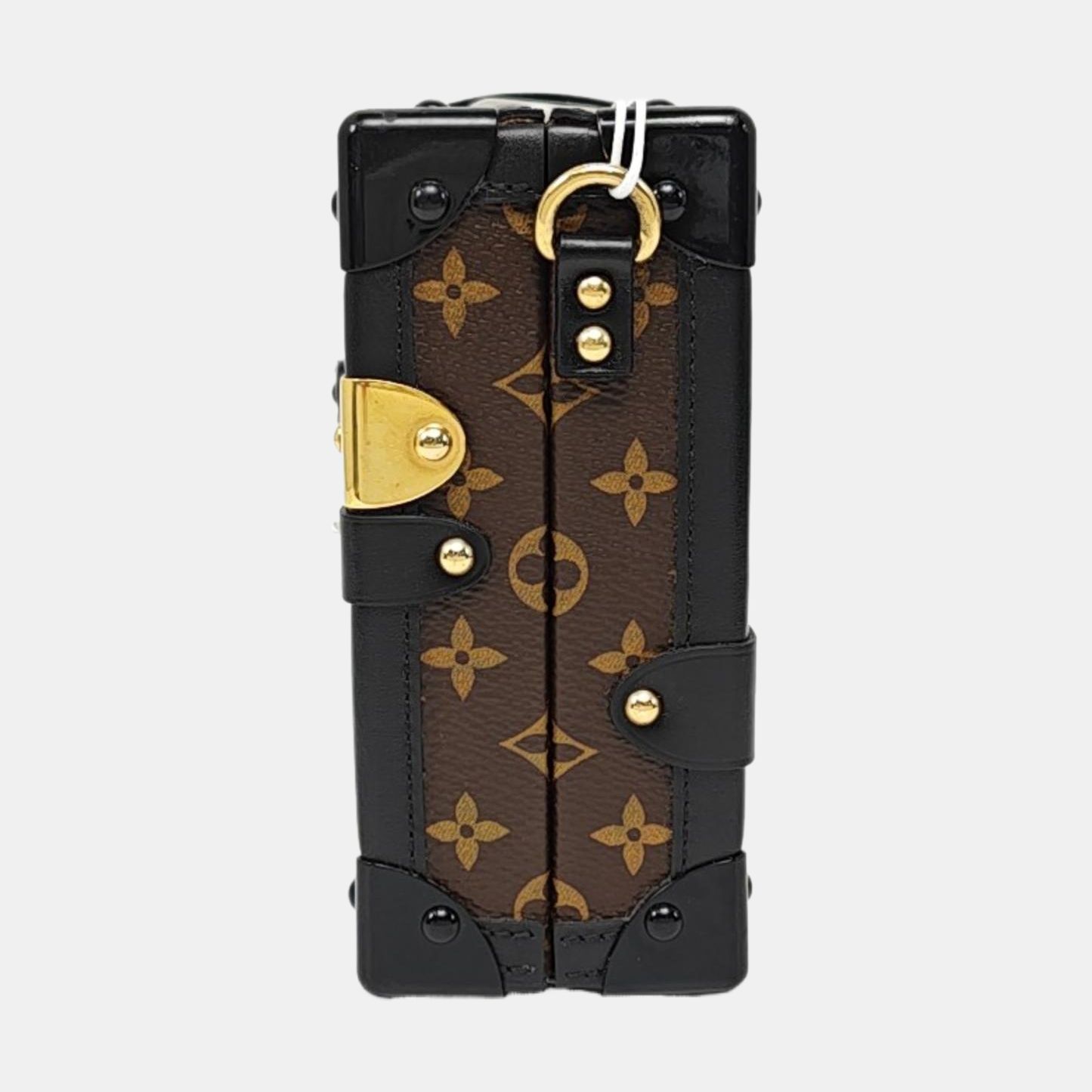 LOUIS VUITTON PETITE MALLE Brown Coated Canvas Monogram Crossbody Shoulder Bag Golden Hardware Removable Strap-(SKU)-969285537