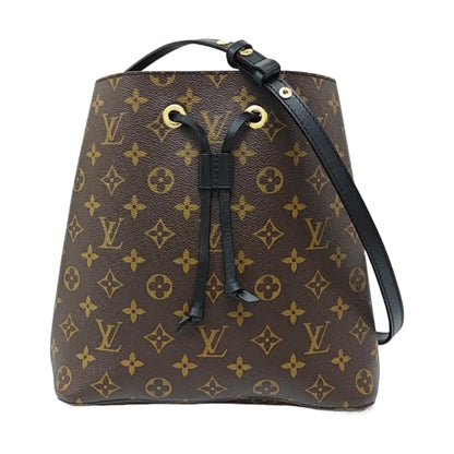 LOUIS VUITTON NÉONOÉ Medium Brown Coated Canvas Monogram Neverfull Shoulder Bag with Gold Hardware and Detachable Strap-(SKU)-964794729