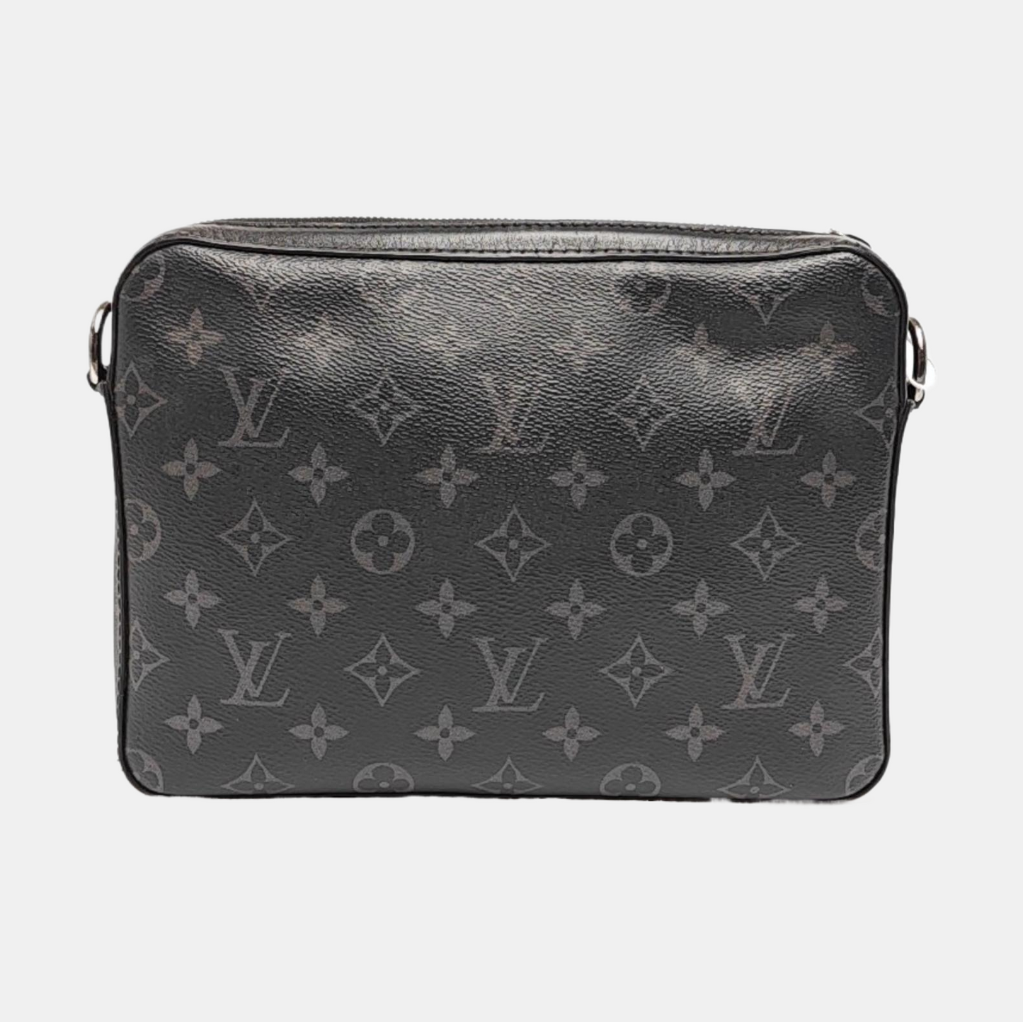 LOUIS VUITTON TRIO Black Coated Canvas Monogram Crossbody Bag Shoulder Bag with Detachable Strap-(SKU)-969076544