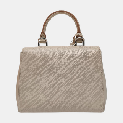 LOUIS VUITTON CLUNY Mini Size Beige EPI Calfskin Water Ripple Pattern Shoulder Bag Tote Bag Crossbody Bag Silver Hardware Removable Strap Included Accessories Complete-(SKU)-969178861