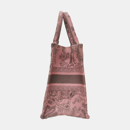 DIOR Book Tote Small Multicolor Canvas Embroidered Handbag-(SKU)-969561946