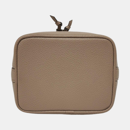 LOUIS VUITTON NOÉ Nano Grey Leather Monogram Water Ripple Bucket Bag Single Shoulder Bag Crossbody Bag with Detachable Strap-(SKU)-969624255