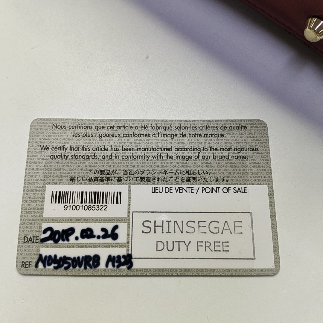 DIOR Lady Dior Mini Red Patent Leather Quilted Cannage Three-Panel Single Shoulder Bag Handbag Crossbody Bag Gold Hardware Removable Shoulder Strap-(SKU)-969715259