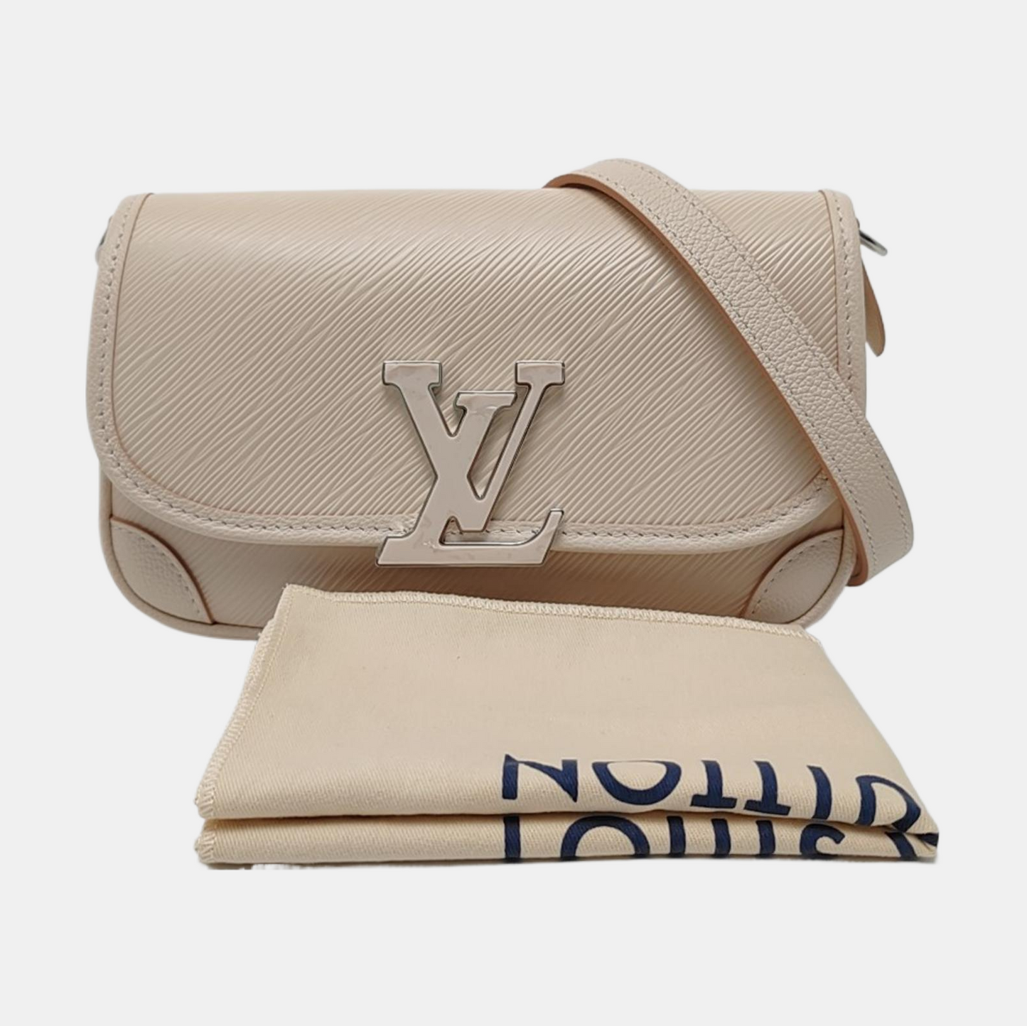 LOUIS VUITTON BUCI Beige EPI Leather Water Ripple Shoulder Bag Crossbody Bag with Detachable Strap-(SKU)-969826466