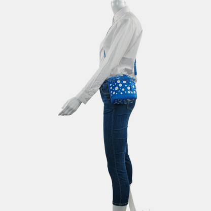 LOUIS VUITTON NOÉ Blue Leather Monogram Damier Embossed Shoulder Bag Crossbody with Detachable Strap-(SKU)-969772208