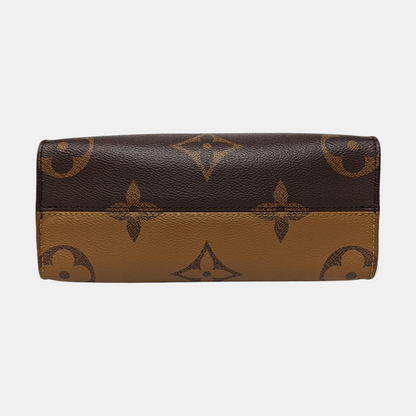 LOUIS VUITTON ONTHEGO Small Monogram Brown Coated Canvas Flower Print Jungle Bag Shoulder Bag Crossbody Bag Golden Hardware Removable Strap-(SKU)-964869214