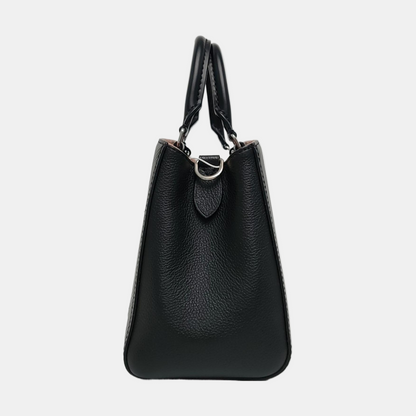 LOUIS VUITTON MARELLE TOTE Black EPI Leather Water Ripple Shoulder Bag Tote Bag Crossbody Bag Adjustable Strap Silver Hardware Pockets Removable Strap-(SKU)-970442017