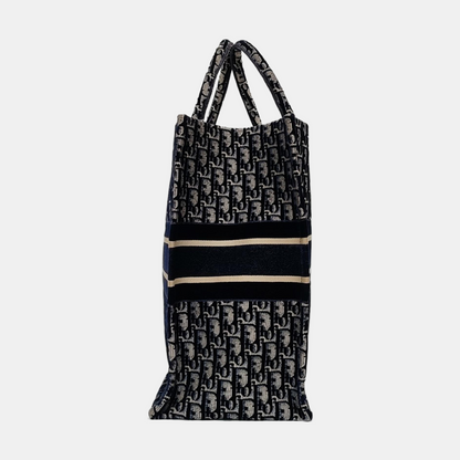 DIOR Book Tote Large Multicolor Velvet Monogram Embroidered Tote and Shoulder Bag-(SKU)-970218460