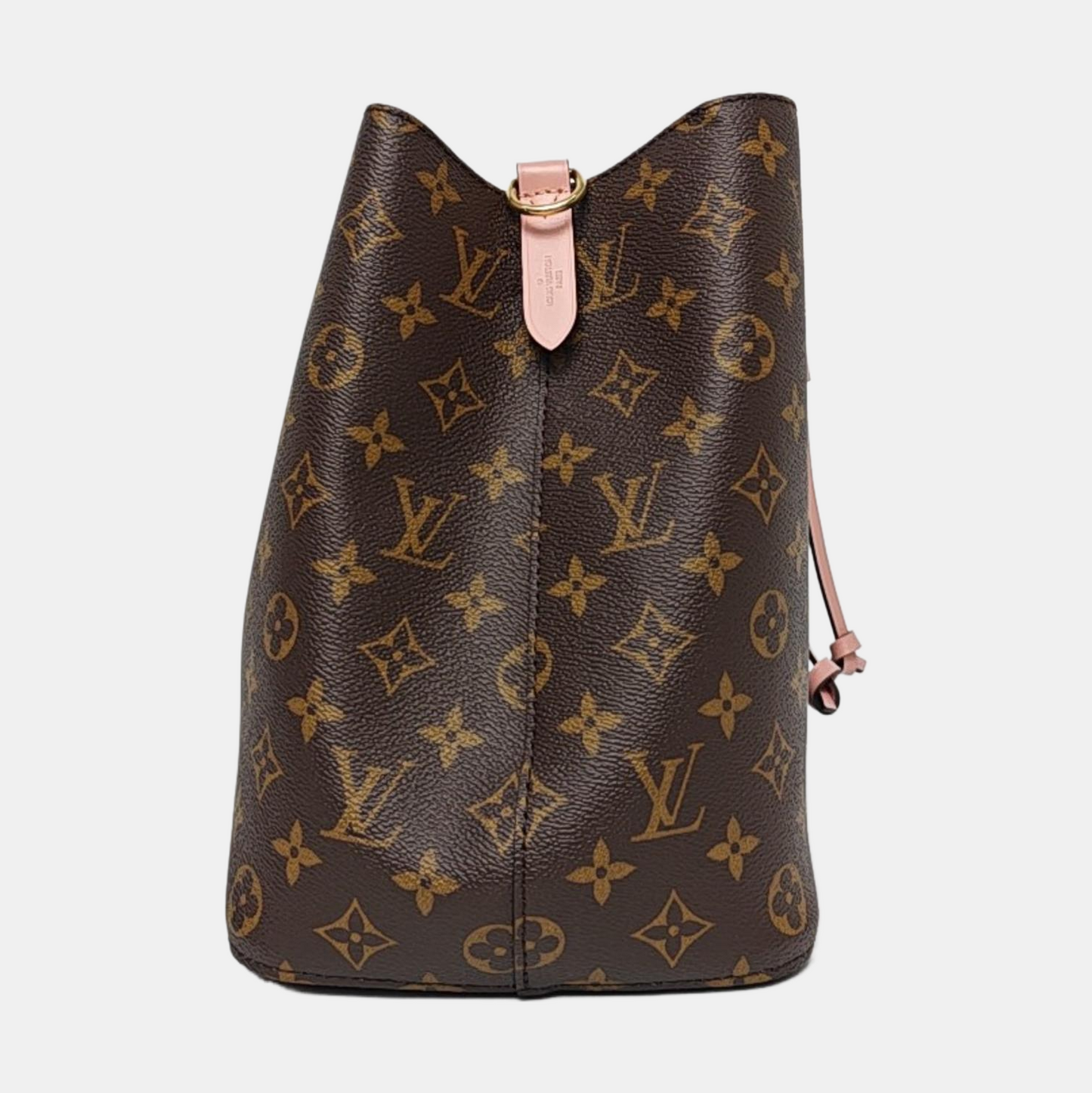 LOUIS VUITTON NÉONOÉ Medium Brown Coated Canvas Monogram Vernis Bucket Bag Shoulder Bag Crossbody Handbag with Gold Hardware and Removable Strap-(SKU)-970443663