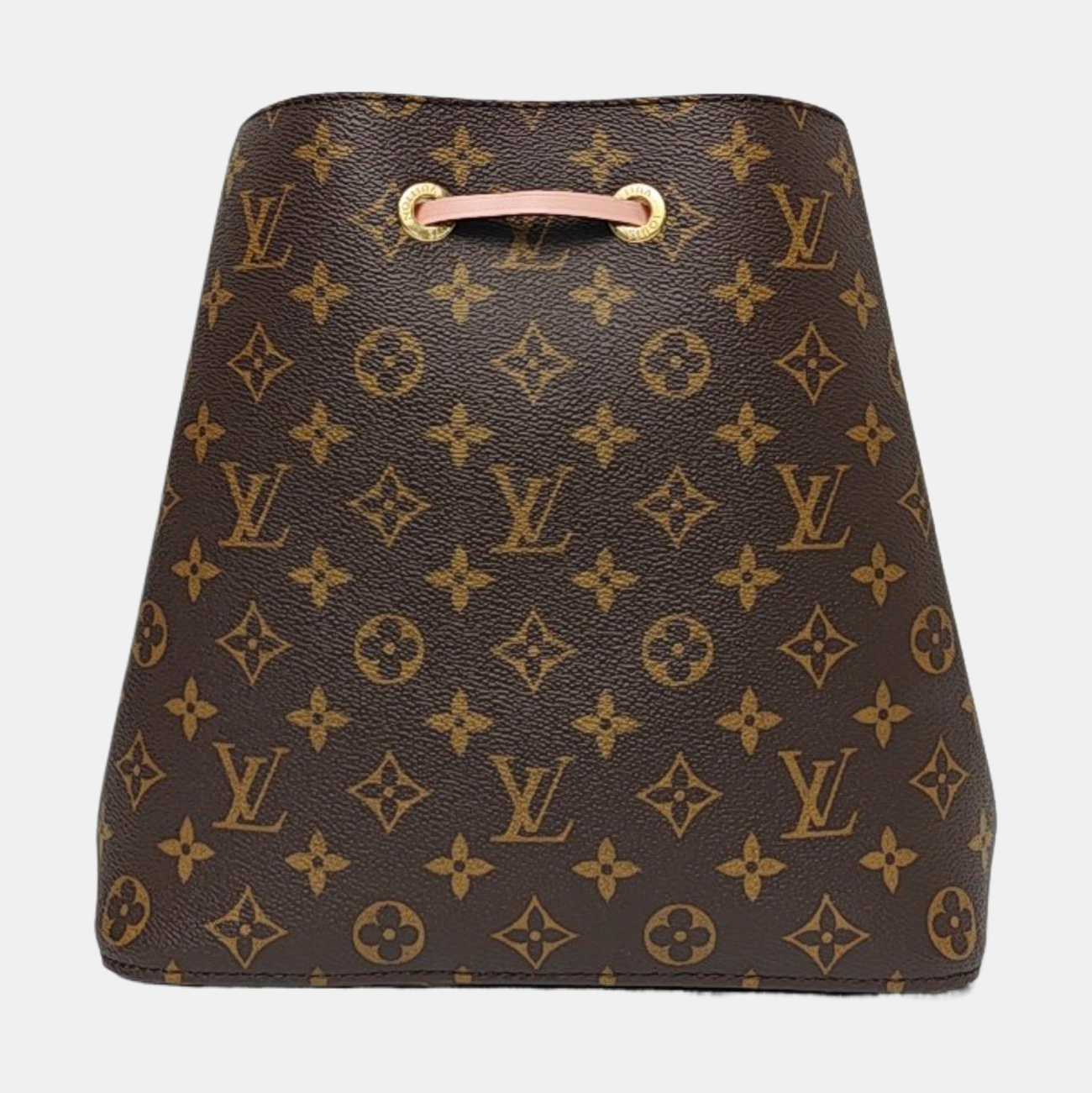 LOUIS VUITTON NÉONOÉ Medium Brown Coated Canvas Monogram Vernis Bucket Bag Shoulder Bag Crossbody Handbag with Gold Hardware and Removable Strap-(SKU)-970443663