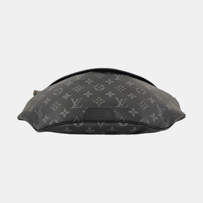 LOUIS VUITTON DISCOVERY Gray Coated Canvas Monogram Fanny Pack Crossbody Bag Chest Bag/Belt Bag Silver Hardware-(SKU)-970471267