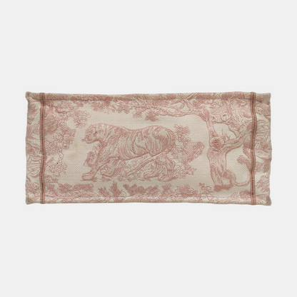 DIOR Book Tote Medium Pink Canvas Embroidered Handbag-(SKU)-970739916