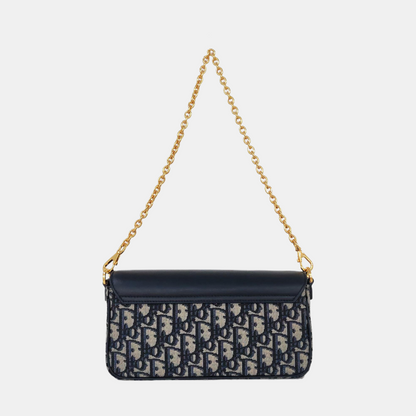 DIOR 30 Montaigne Mini Beige Canvas Monogram Embroidered Montaigne Bag Crossbody Bag Shoulder Bag Handbag 2 Removable Straps Golden Hardware-(SKU)-970465247